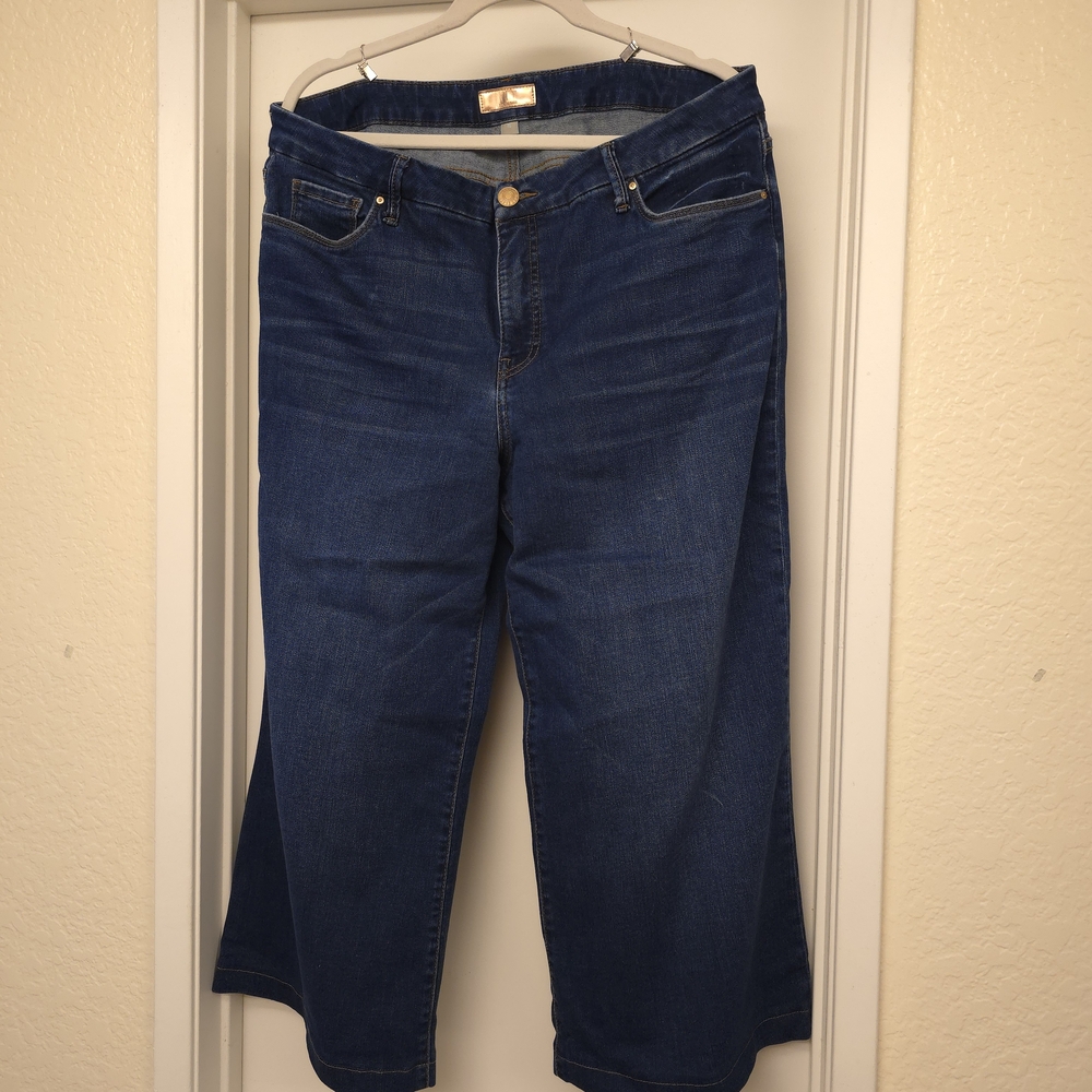 Kut from the Kloth High- Rise Wide Leg Crop Jeans